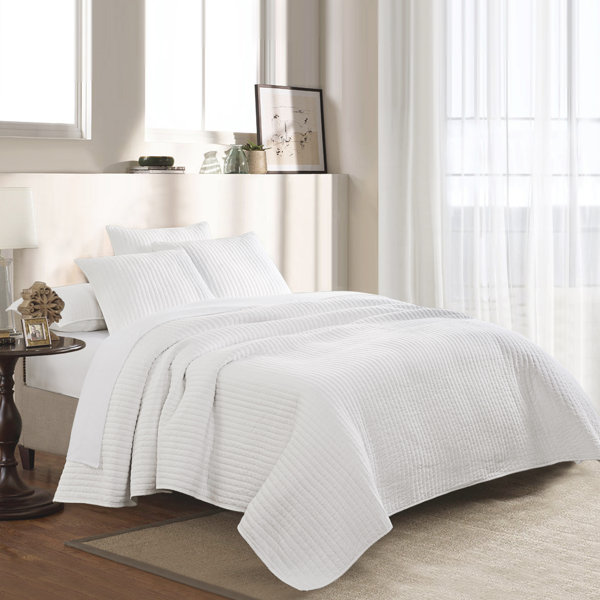 Wonderful Textile Cotton Jersey Quilt Set 3 Piece Wayfair Canada